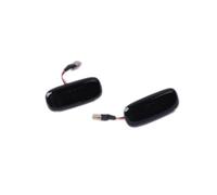 Generico Indicatore Laterale Per A6 C5 C6 4F2 4F5 2004 2005 2006 2007 2008 Pre-facelift Indicatore LED dinamico laterale direzione Lampada segnalazione Luci Led(Smoked black)
