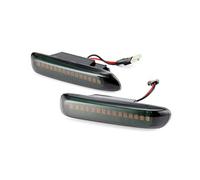 Generico Indicatori Direzione Luci Laterali 2x Per E46 3er Limo Coupe Cabriolet Compatto Che Scorre Segnale Di Girata Luce Dinamica Indicatore Laterale 12v Lato Ripetitore Lampada(Nero)
