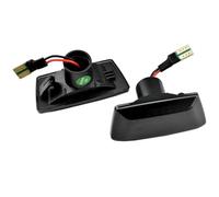 Generico Indicatori direzione Per Opel Per Astra H Per Insignia A Per Zafira B Per Corsa D Luce di posizione laterale a LED dinamica(Smoked black)