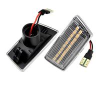 Generico Indicatori direzione Per Opel Per Astra H Per Insignia A Per Zafira B Per Corsa D Luce di posizione laterale a LED dinamica(Crystal white)