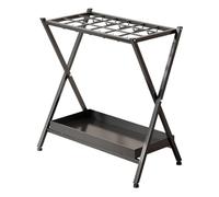 Generico Indoor Umbrella Stand, 18-Grid Metal Rack, Large Capacity Organizer with Hooks and Removable Water Tray, Iron Construction, 20.87x11.02x22.05 inches, for Keeps Entryway Dry Tidy