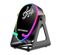 Generico Induction Speaker - 180-degree Rotation with Light Stereo Sound Amplifier, Cell Phone Stand with Speaker Charger for Christmas Birthday Stocking Stuffers Men Teen Girls Boys Women Adults