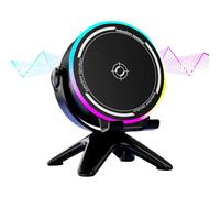 Generico Induction Speaker | Portable Music Playing Device, Wireless RGB Speaker For Home Travel Bedroom Living Room Study Office Tech Enthusiasts Travelers Kitchen Dorm Bedside Nightstand