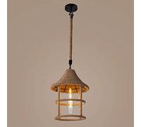 Generico Industrial Hemp Rope Pendant Light
