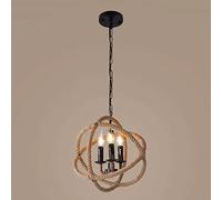 Generico Industrial Hemp Rope Pendant Light