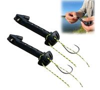 Generico Infilamosche Magnetico per Pesca a Mosca, Infilatippet per Pescatori, Strumento per Annodare E Infilare Ami, Tronchesino per Pesca a Mosca per Armare Facilmente Piccole Mosche E Tippet(2PCS)