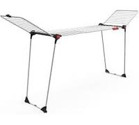 Generico Infinity Flex Plus, stendibiancheria di grandi dimensioni, griglia telescopica estensibile fino a 2 mt, 30 mt stenditura, fatto diplastica e metallo, piu carrello tre ruote