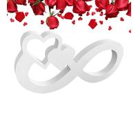 Generico Infinity Heart Ornament | Decorative Heart Home Decor | Modern Simple Hearts Sculpture, Hearts Shaped Table Sculptures for Women, Wedding