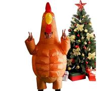 Generico Inflatable Chicken Costume - Chicken Costume Adult, Inflatable C0stume Chickens For Adult | Blow Up Chickens C0stume | Cosplay Clothing | Abdominal Muscles Design Chickeen Halloween Costumes
