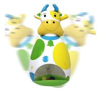 Generico Inflatable Cow Toy, 3D Wobble Baby .24x9.45x19.69 Inches, Bouncy Interactive Play Animal for Girls Boys Indoor Outdoor Fun Birthday Gift Classroom Holiday Travel Home Use
