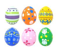 Generico Inflatable Large Spring Holiday Decor 6 Pieces - Outdoor Easter Eggs, Blow Up Toy | Birthday Gardening Indoor Holiday Party Home Patio, Porch Lawn Backyard Walkway for Pathway Park