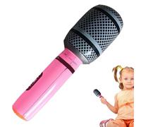 Generico Inflatable Microphone - Assorted Colors Blow Up Microphone Props | Lightweight Singing Activity Decoration | PVC Material 35cm Length 10g - For Musical Concert Birthday Pool Party Family