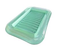 Generico Inflatable Pool Loungers, Swimming Pool Floats, 66.93x43.31in Curved Foldable Chair Bed, Adjustable Headrest Support, Portable Design for Camping, Family Travel, Backyard