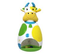 Generico Inflatable Toys - 3D Baby Wobble Toy | Inflatable Cow Doll Children's Interactive Rocking Horses & Animals for Desk Holiday Classroom Bedroom Travel Birthday Boys Girls Backyard