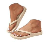 Genérico Infradito da donna, per spiaggia e piscina, suola spessa, riduce la pressione, durevole, Kaki, 40 EU