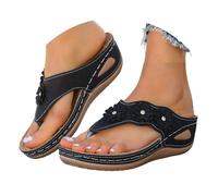 Generico Infradito Donna Estive Con Zeppa Antiscivolo Eleganti Ciabatte Ortopediche Per Alluce Valgo Pantofole In Gomma Comode Leggere Infradito Doccia Piscina Moda Economiche Flip Flop Mare Casa