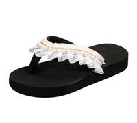 Generico Infradito Piatti Donna Estivi Eleganti Ciabatte Estive E Alla Moda Comodi Ciabatta Aperta Morbidi Pantofole Antiscivolo Pianta Larga con Glitter Flip Flop Casual Per Spiaggia E Piscina
