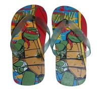 Generico Infradito Tartarughe Ninja per Bambini, Ciabatte Mare e Piscina, Taglia 26-28, Gomma Resistente, Design Colorato