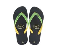 Generico Infradito Uomo Bandiera Brasile Nero Verde Giallo, 43