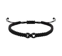 Genérico Initial Armband Damen | Pärchen Armbänder mit Herz | Verstellbares Herren Initial Armband | Bracelet Lettre Initiale | Bracciale Iniziale Coppia | Bracciale iniziale | For Boys Girls 2026
