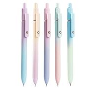 Generico Ink Pens Gel,0.7 mm Retractable Gel Pen | 5 Piece Retractable Precision Tip Marker Stationery Supplies for Teacher Business School Home Professional Office And Others