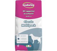 GENERICO Inodorina Training - Tappetini Igienici Super Assorbenti per Cani 60x90 cm - Con Polimeri Odor Control e Adesivi Antiscivolo - Profumazione Neutra - Confezione da 40 Pezzi