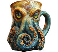 Generico Inspired Pirate Tankard,3D Octopus/Kraken Design Beer Mug,Medieval Pirate Viking Beer Cup for Bar Restaurant Home,Dragon Collector Themed Party Decoration Drinkware Gift for Men (Style B)