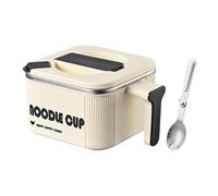 Generico Instant Noodle Bowl | Stainless Steel Pot with Spoon Handle | Large Noodle Bowl Microwave Pasta Cooker | for Cooking Soup Adults Teens Kitchen Dorm Apartment Office Lunch