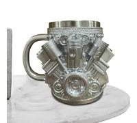 Genérico Insulated Coffee Cup | 15 x 13 x 10 cm Exquisite Engine-Shaped Design Travel Mugs Insulated | Adattabile per Hot And Cold, Stainless Steel Drinking Cup For Water Tea Hot Chocolate Whiskey