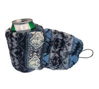 Generico Insulated Coffee Mug Sleeve, 32x17cm Thermal Lined Drink Holder, Soft Grip Coffee Glove for Hot & Cold Beverages, Travel Tea Ice Cup Sleeve, Funny Gift for Men Women Friends (Grey black)