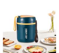 Generico Insulated Food Jar, Vacuum Soup Container, Reusable Lunch Box, Large Snack Container, Foldable Spoon Included for Hot Cold Food Travel Work School Picnic Office Home Meal Storage
