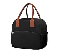 Generico Insulated Lunch Bag - Large Capacity Lunch Bag, Water-Resistant Refreshment Satchel, Padded Handle Freezing Organizer | Double Zipper Top Lightweight Pouch For Camping Hiking Travel Outdoor