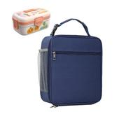 Genérico Insulated Lunch Bag - Reusable Leakproof Lunch Tote Bag | Large Capacity Lunćh Boxes,for Men And Women, Reusable With Adjustable, Adult For Work/Picnic/Beach, Dark Blue