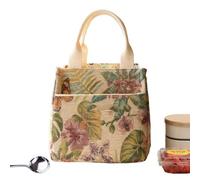 Generico Insulated Lunch Bags - Insulated Lunch Bag | Floral Handbag Waterproof For Women | Work Food Girls Adults Kids Travel For Food Snack Girls Adults Kids Travel Outdoor Office Work