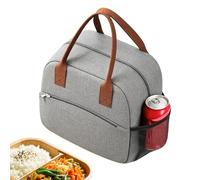 Generico Insulated Lunch Box, 10L Large Capacity Thermal Cooler Bag | Oxford Cloth 27x25x14cm Lightweight Leak Proof Reusable Tote With 3 Pockets For Work Office Picnic Travel