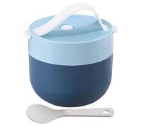 Generico Insulated Soup Container - 11x10cm Adults Thermal Lunch Box, Portable Food Bowl, Ergonomic Leakproof Thermal Soup Container With Spoon For Kitchen, Home, Travel, Camping, Workplace