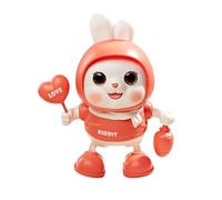 Generico Interactive Dancing Bunny - Electric Musical Rabbit, 8 Inches Crawling Toy with Lights, Durable Animal Toy, Kids Toys with Fun Music, Playroom Bedroom Nursery Living Room