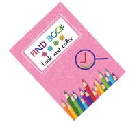 Generico Interactive Hidden Object Book - 21x28.5cm Find Color Book | Observation Skills Puzzle ActivityBook Paper - Hidden Objects Coloring Brain Training for Adults Teenagers Relaxation Focus