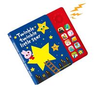 Generico Interactive Music Book, Musical Learning Sound, 9.06x8.27x1.18, Features 10 Classic Nursery Rhymes, Educational Songs, Audio Story Book for Boys and Girls, Early Development