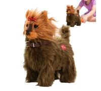 Generico Interactive Robot Puppy, Realistic Plush Toys, 22x20x10cm Walking Barking Puppy with Tail Wag Function, Kids Robot Toy, Fun Pet Toy with Soft Design, Indoor Accessory for Home Birthday