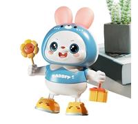 Generico Interactive Robot Rabbit - Dancing Bunny for Kids Play | ABS with Music, 48 Songs Feature, Electric Head Lifting Toy, Nursery Kindergarten Entertainment, Boys Girls Training