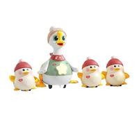 Generico Interactive Walking Duck Toy, Musical Crawling Toy with Lights for Toddler, Glowing Development for Babies 6-12 Months, Fun Duck Family Learning Gift, 5.04x4.45x7.17 Inches