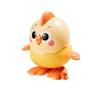 Generico Interactive Wind-Up Toy, Cute Cartoon Chicken, 3.35x3.15x3.35 Inches Flipping Wind-Up Toy with ABS Build, Durable Design with Fun Movements, Toys for Kids Home Travel Classroom