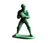 Generico Interessante Personaggio del Soldato di Baseball Verde Classico Giocattolo Set Giocatore di Baseball Statua Novella Mini Statua del Soldato Adatta per la Decorazione del Desktop di casa 3041
