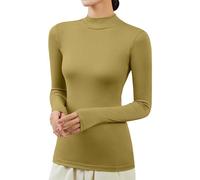 Generico Intima Invernale da Donna Maglie Manica Lunga Intimo Termico Tecnico in Microfibra Traspirante Abbigliamento Calda Elegante Elastica Traspirante Sportiva Maglia Donna Invernale