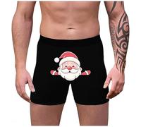 Generico Intimo Uomo Natale Elasticizzato- Boxer Uomo Divertenti Creativa con Simpatica Stampa Intimo Traspirante E Morbido Biancheria Intima Funky Confortevole da Indossare Tutti I Giorni