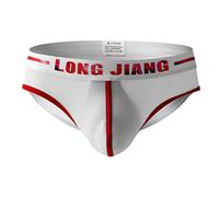 Generico Intimo Uomo Trasparente Nudo Slip Senza Cuciture Maschio Casual Splice Alta Elasticità Solido Traspirante Biancheria Intima Mutande Solid Mutandine Comodi (White #2, L)
