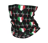 Generico Inverno caldo all'aperto, battito cardiaco italiano personalizzato bandiera italiana bandana inverno scaldacollo donne antivento avvolgere sciarpa per il viso per escursionismo ghetta fascia