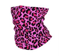 Generico Inverno caldo all'aperto, personalizzato pelliccia di leopardo pelle texture caldo rosa caldo bandana collo ghetta viso sciarpa copertura uomo donna copricapo tubo passamontagna