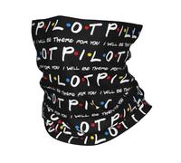 Generico Inverno caldo all'aperto, regali per piloti sarò lì per te Bandana collo ghetta antivento viso sciarpa copertura combattente aviazione tubo passamontagna